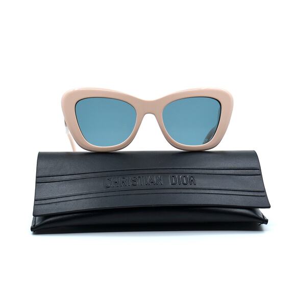 NEW DIOR DIORBOBBY B1U POWDER PINK BLUE WOMEN AUTHENTIC SUNGLASSES - Picture 6 of 13